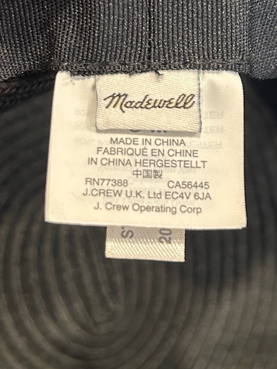 Madewell Packable Mesa Straw Hat Black - Picture 8 of 10